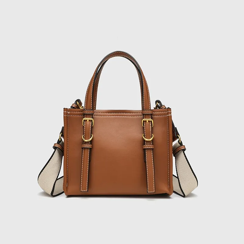 Desainer Tas Tangan Medium Tas Selempang Kulit Coklat